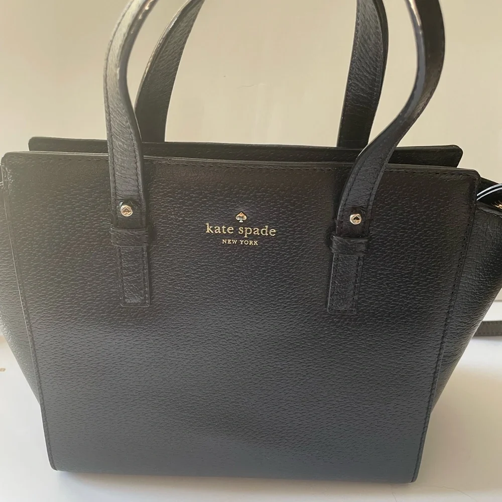 Kate Spade New York Grand Street Small Hayden Leather Handbag Black - Picture 2 of 9